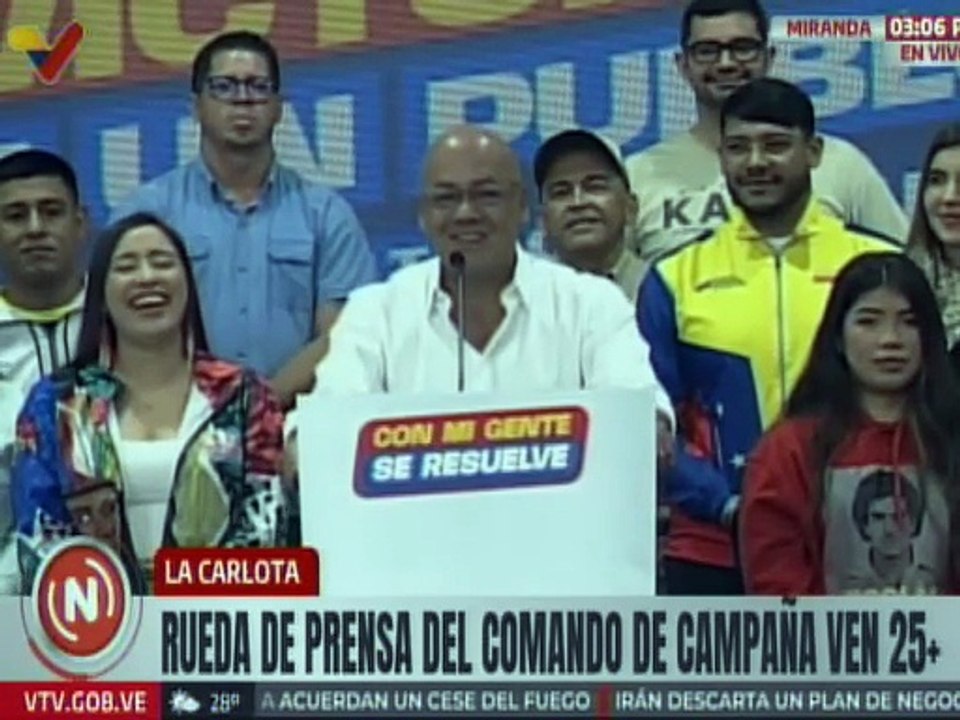 Jorge Rodríguez afirmó que Galíndez se consolida como el líder opositor más fuerte en la actualidad