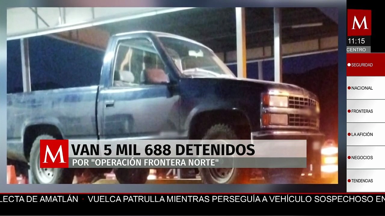 México suma 5 mil 988 personas detenidas tras operativos de la Operación Frontera Norte