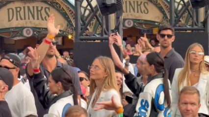 Courtois se lo pasa en grande en Tomorrowland