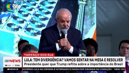 Lula sobre tarifaço: “Tem divergência? Vamos sentar na mesa e resolver”