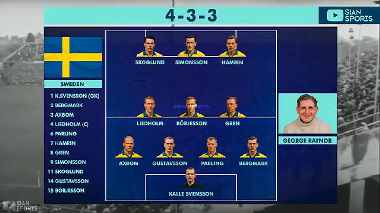 Football : Coupe du Monde 1958 Finale Brésil - Suède