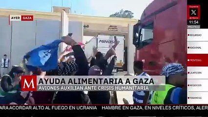 Fuerzas armadas de Jordania mandan ayuda alimentaria a Gaza