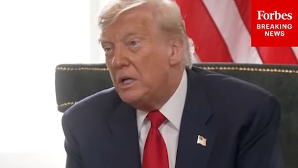 Watch The Moment Reporter Asks Trump Straight-Up If He'd Consider Pardoning Ghislaine Maxwell