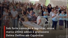Sob forte comoção e lágrimas, missa marca último adeus à professora Delma Delfino em Cajazeiras