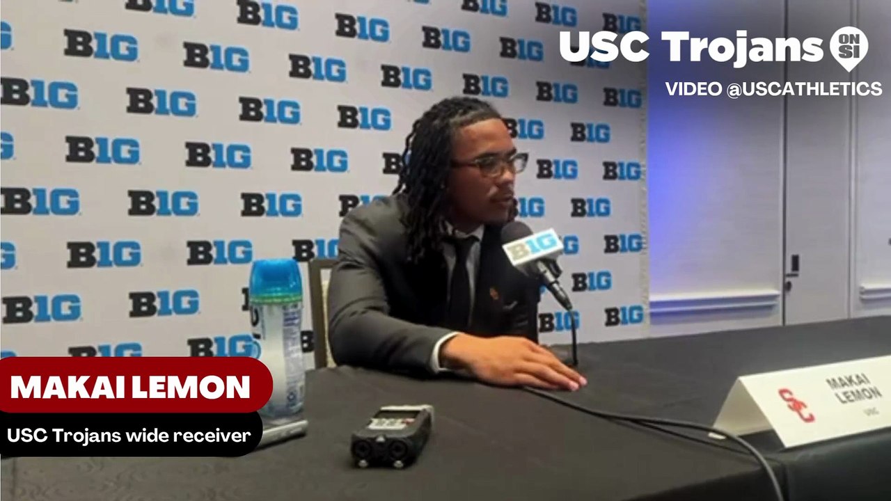 USC trojans wide receiver Makai Lemon discusses The greats of USC football that have come back