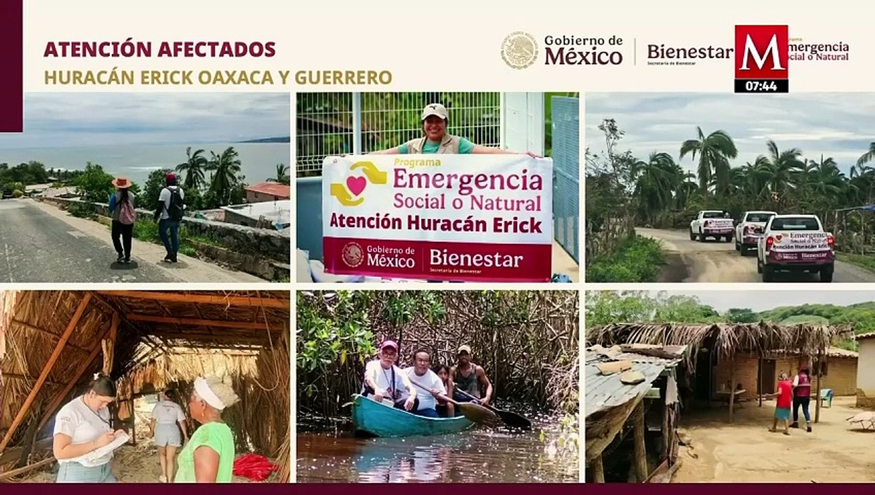 Ariadna Montiel da avances sobre apoyos para afectados por Huracán Erick