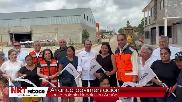 Arranca pavimentación en la colonia Nogales