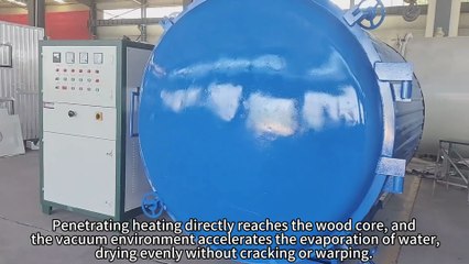 High-frequency vacuum drying tank