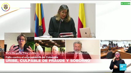 Margarita Zuleta: 'Muchas personas en Colombia creen en la inocencia de Álvaro Uribe'