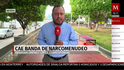 Detienen a narcomenudistas en diferentes operativos en Chiapas