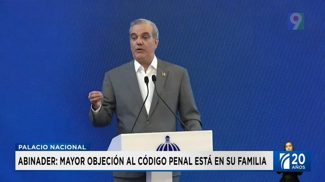 Abinader asegura que la mayor objeción al Codigo Penal es su familia | Emisión Estelar SIN con Alicia Ortega