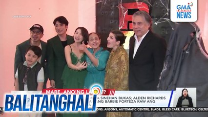 "P77," showing na sa mga sinehan bukas; Alden Richards at David Licauco, kakaibang Barbie Forteza raw ang napanood sa pelikula | Balitanghali
