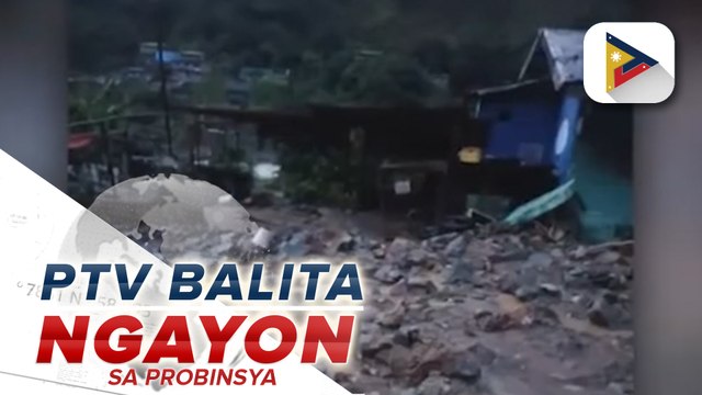 Road slide at pagghuo sa ilang bahagi ng Benguet, nararanasan dahil sa malakas na pag-ulan bunsod ng habagat
