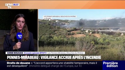 Pennes-Mirabeau: le feu est maitrisé mais la vigilance reste accrue après l'incendie