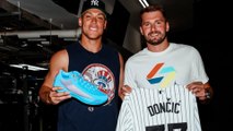 Así fue la visita de Luka Doncic con su 'nuevo cuerpo' al Yankee Stadium