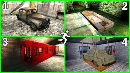 Granny 1 2 3 4 Escape With All Vehicles..🔥😂  granny game horror game definition granny grandpa game
