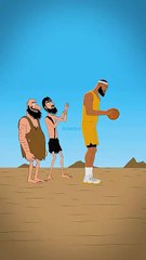 When You Try to Be Like LeBron James 😂 | Caveman vs Basketball Player Comedy