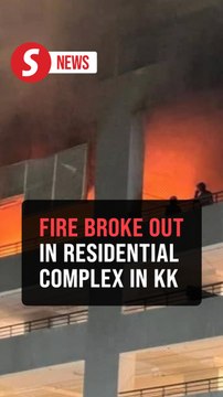 Residents flee as fire breaks out in multi-storey car park of KK waterfront complex
