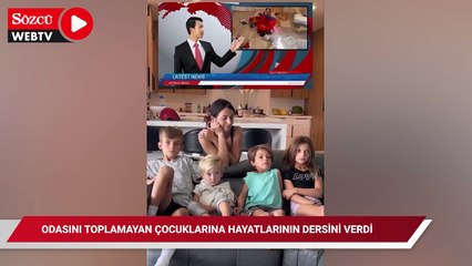 Odasını toplamayan çocuklarına hayatlarının dersini verdi