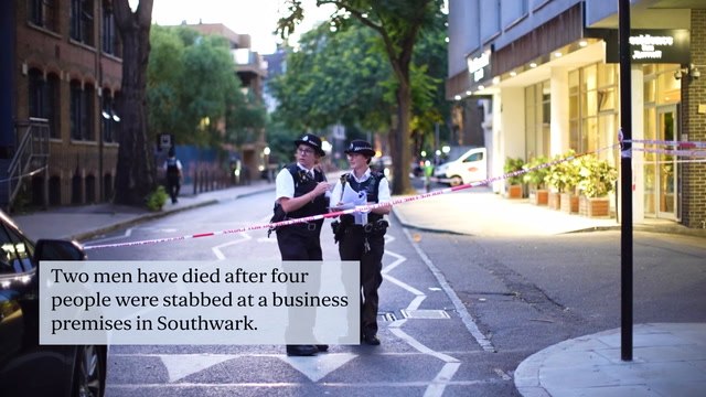 Southwark: Two men killed as four people stabbed in attack at business premises in central London