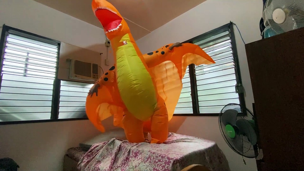 Pterodactyl Dancing Test Inflatable Dinosaur Costume