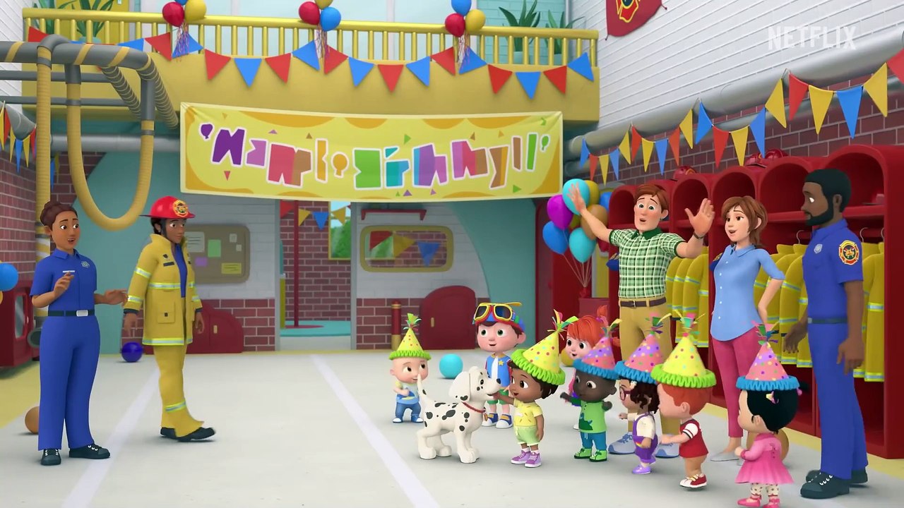 JJ's Firetruck Birthday PARTY! 🚒 🎉 CoComelon Lane _ Netflix Jr