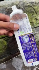 Plumbers, You’ll be shocked! A trick with toothpaste and bicycle tube! #diy