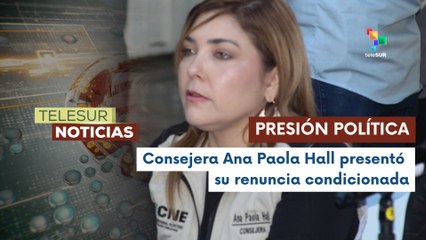 Renuncia condicionada de la consejera del CNE de Honduras