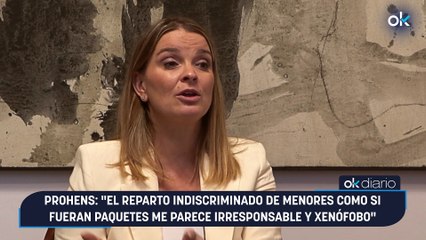 Prohens: "El reparto indiscriminado de menores como si fueran paquetes me parece irresponsable y xenófobo"