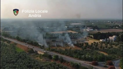 Roghi ad Andria, si innalzano i droni: scattano sanzioni da 500 euro per 141 violazioni