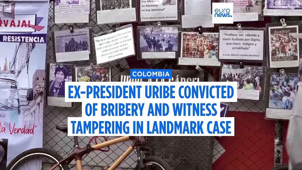 Ex-Colombian president Uribe convicted of witness tampering and bribery