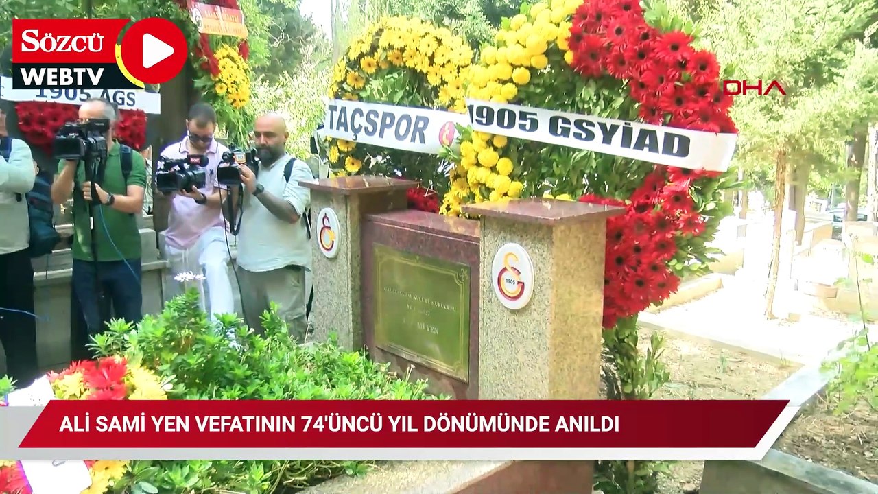 Galatasaray Kulübü'nün kurucusu Ali Sami Yen vefatının 74'üncü yıl dönümünde anıldı