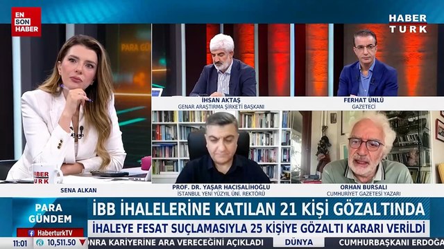Orhan Bursalı ve Yaşar Hacısalihoğlu arasında canlı yayında tartışma