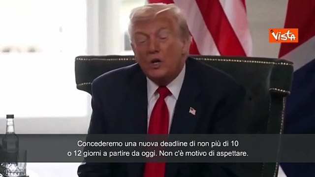 Guerra Ucraina, Trump: Nessun progresso, daremo nuova deadline di non più di 12 giorni