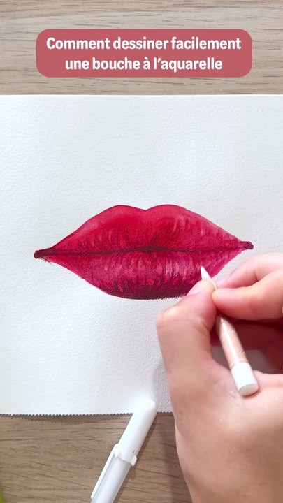 Tutoriel dessin : comment peindre facilement une bouche à l’aquarelle