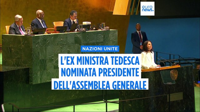 Annalena Baerbock eletta presidente dell'Assemblea Generale delle Nazioni Unite
