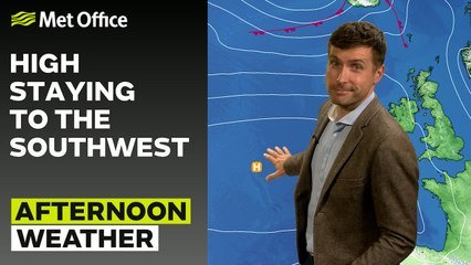 Met Office Afternoon Weather Forecast 29/07/25 – Cloudy, showery in the west
