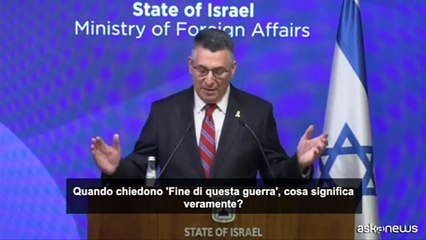 Saar: contro Israele una campagna di pressione internazionale distorta