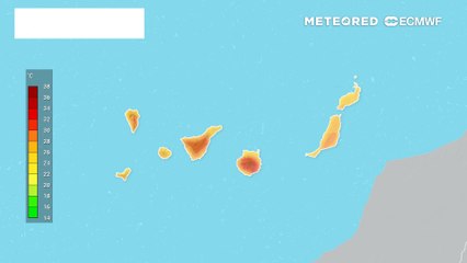 Notable descenso térmico en Canarias