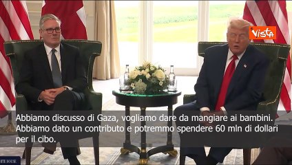 Trump: A Gaza situazione terribile, vogliamo dare da mangiare ai bambini
