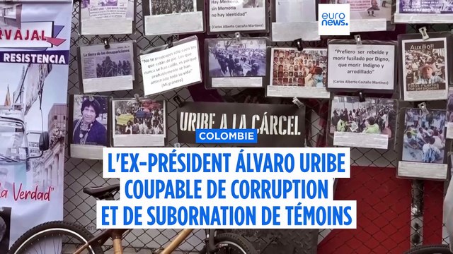 Álvaro Uribe reconnu coupable de subornation de témoins et de corruption lors d'un procès historique en Colombie
