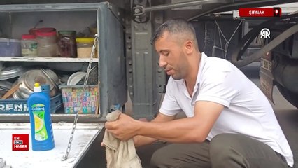 Şırnak'ta Habur Sınır Kapısı'ndan Irak'a yük taşıyan tır şoförlerini de olumsuz etkilendi