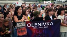 L'Ucraina celebra l'anniversario dell'esplosione della prigione di Olenivka a Kiev