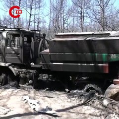 Yangında 10 görevlinin şehit olduğu alandaki araçlar çekiliyor