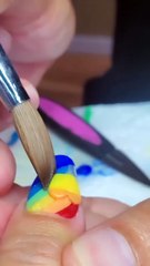 Bold Red & Blue Nails 💅| Acrylic/Gel Extension Design Idea