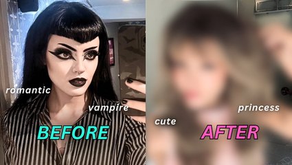 Ditching My Vampire Goth Look For Grandma’s 102nd Birthday | TRANSFORMED