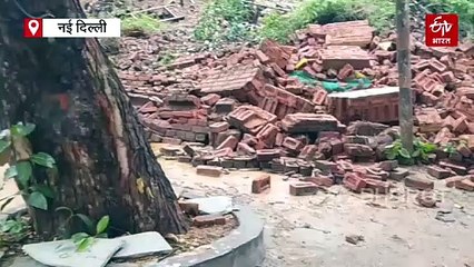 दिल्ली में बारिश बनी कहर, LG निवास के नजदीक दीवार गिरने से दो मजदूरों की मौत, दो घायल