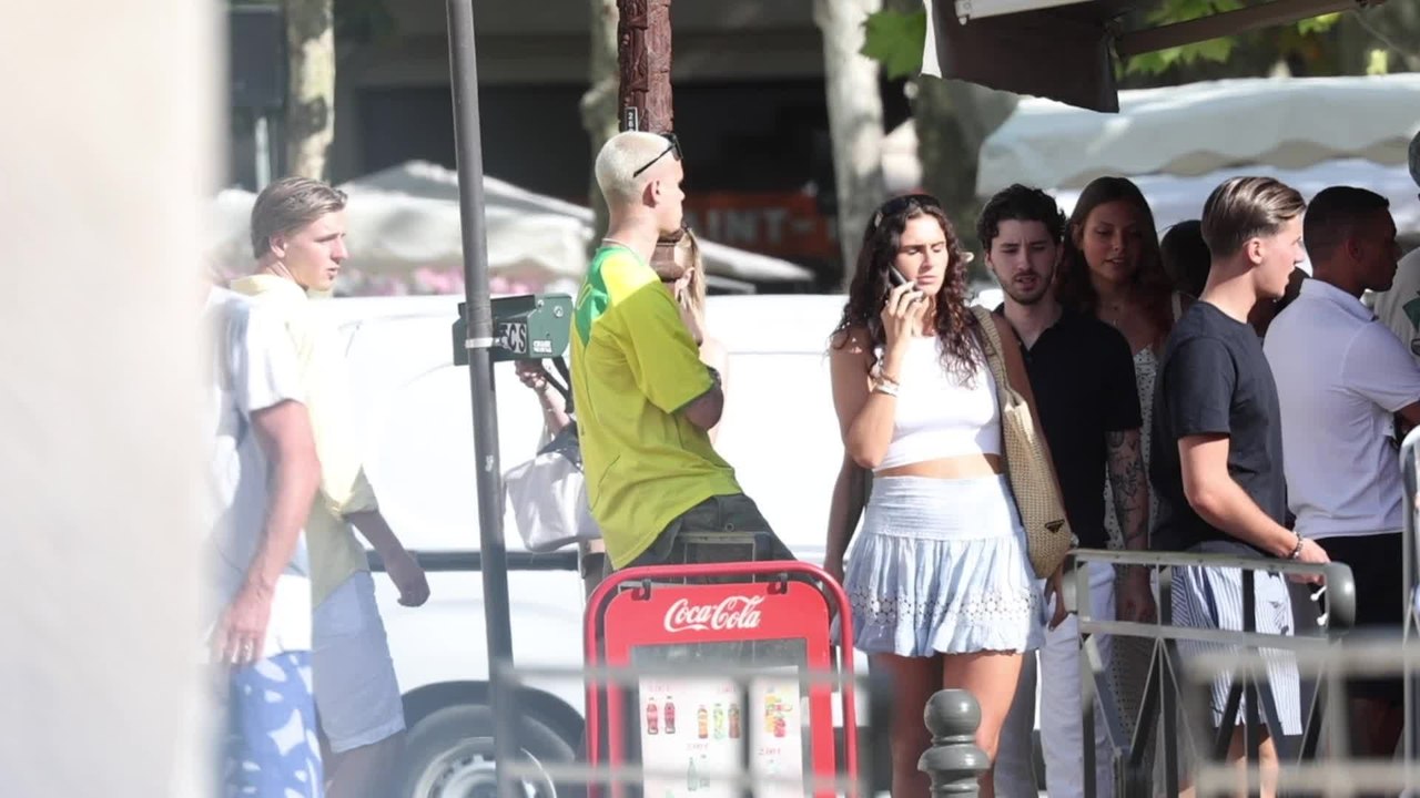 Romeo Beckham aperçu à Saint-Tropez le 28 juillet