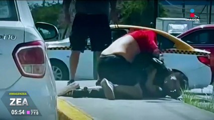 Altercado vial termina en golpes en calles de Nuevo León
