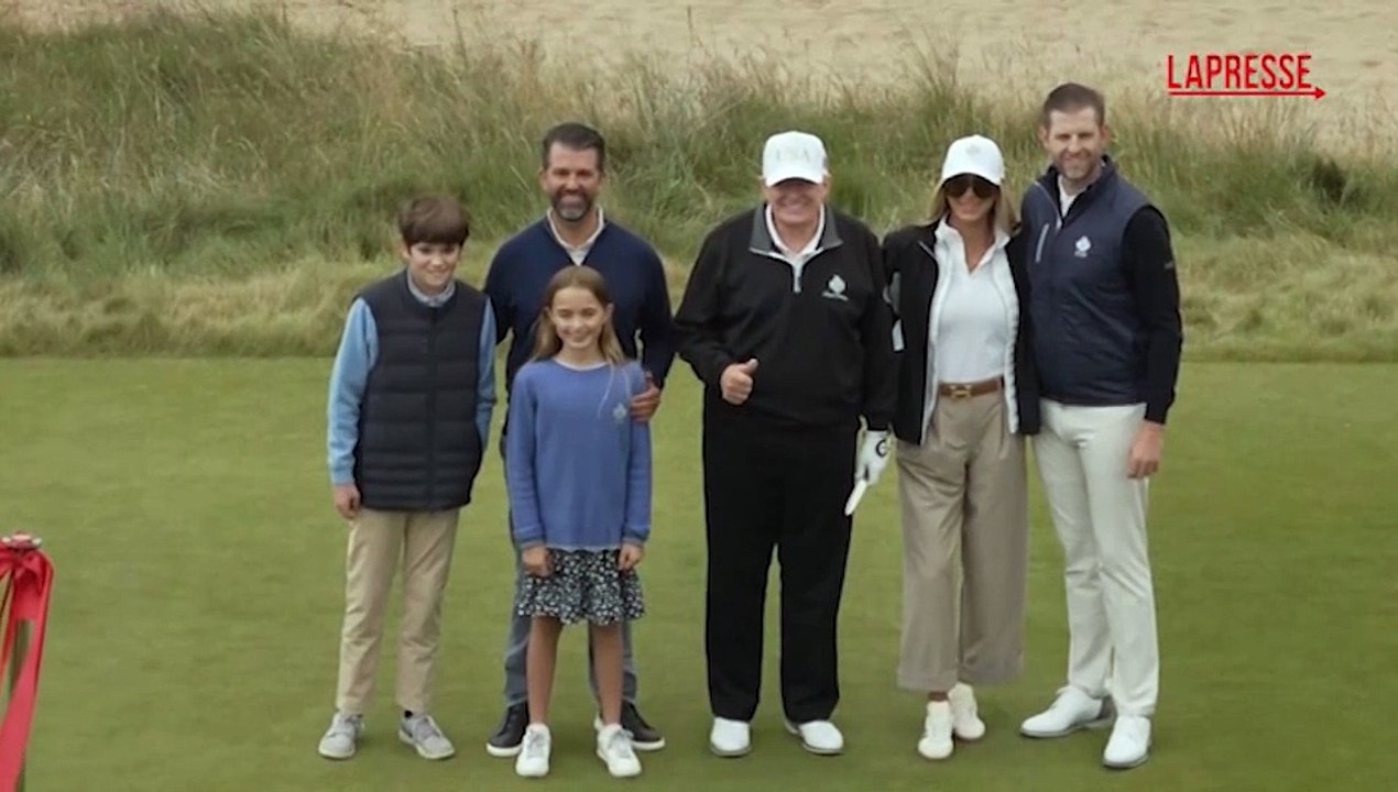 Trump inaugura in Scozia un nuovo campo da golf che porta il suo nome